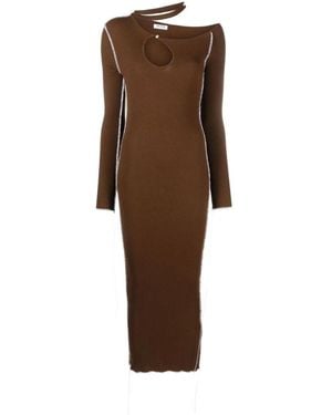 Julfer Midi Dresses - Brown