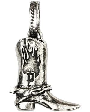 Twojeys Accessoires ,Grijs ,Cowboylaars Bedel - Wit