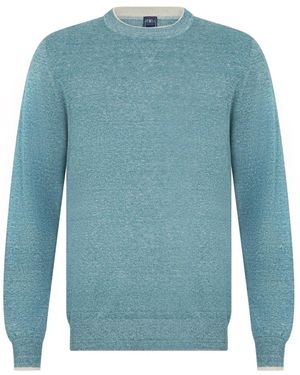 Fedeli Round-Neck Knitwear - Blue