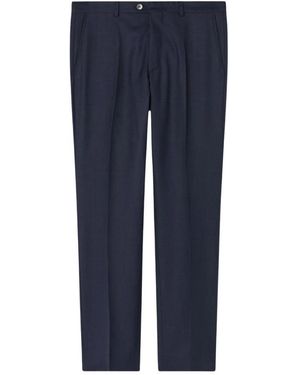 Oscar Jacobson Regular Fit Karierte Hose - Blau