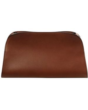 The Row Peggy Clutch - Braun