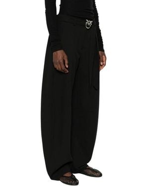Pinko Wide Trousers - Negro