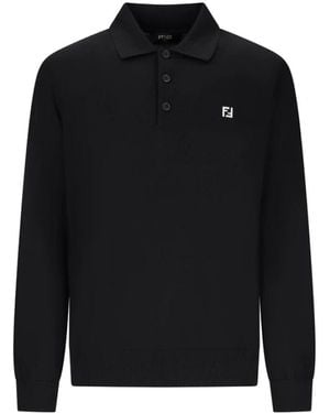 Fendi Round-Neck Knitwear - Black