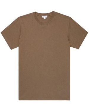Sunspel Tops ,Bruin ,T-Shirts