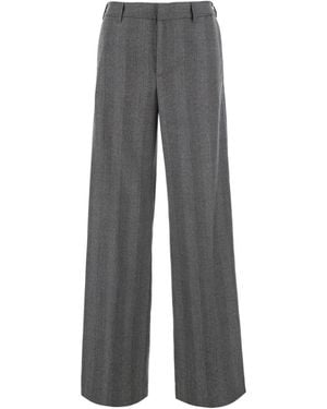 PT Torino Broek Met Riem En Zijzakken - Grijs