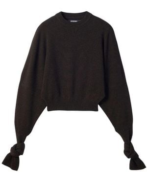 Jacquemus Round-Neck Knitwear - Nero