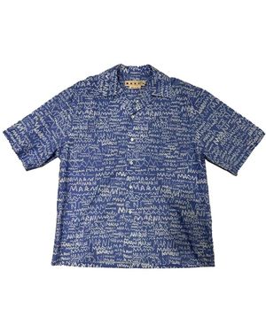 Marni Short Sleeve Shirts - Blu
