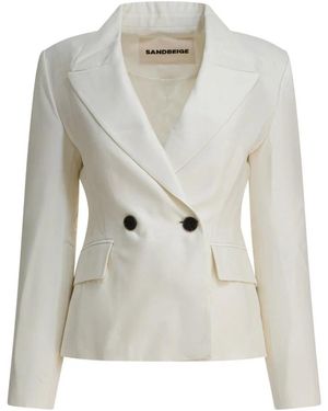 Sandbeige Blazers - White