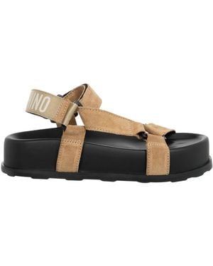 Moschino Flat Sandals - Brown