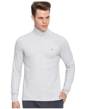 Lacoste Long Sleeve Tops - White