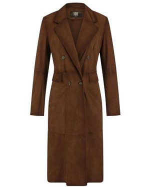 Riani Double-Breasted Coats - Marrón