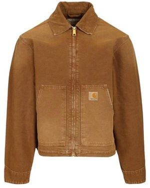 Carhartt Jassen ,Bruin ,Denim Denim Jassen