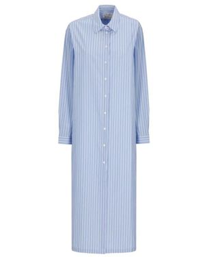 MC2 Saint Barth Kleedjes ,Blauw ,Katoen Adeline Shirt Dress