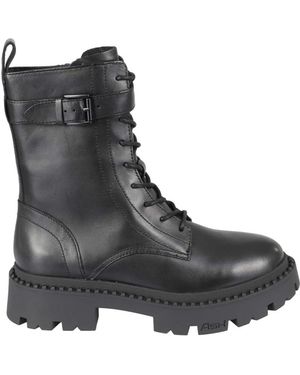 Ash Amphibious Boot Tied - Black