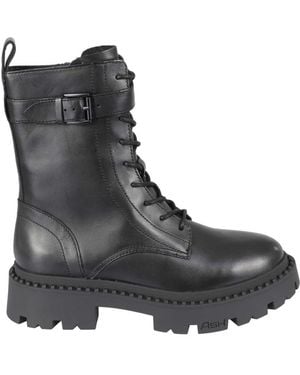 Ash Amphibious Boot Tied - Black