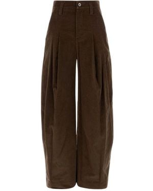 Brunello Cucinelli Wide Trousers - Marrón