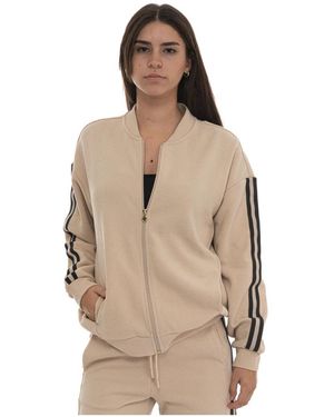 EA7 Zip-Sweatshirt - Natur