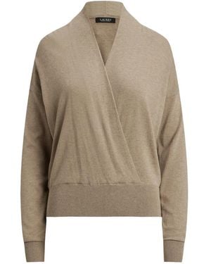 Ralph Lauren V-Neck Knitwear - Natural
