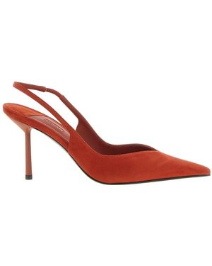 Le Silla Schoenen ,Rood ,Leer Vivienne Slingback Pomp