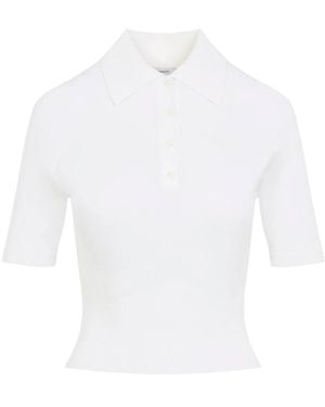 Givenchy Ivory Gebreide Polo - Wit