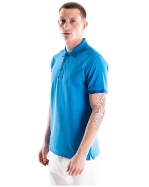 Sun 68 Polo Mit Gesticktem Logo - Blau