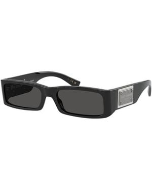 Dolce & Gabbana Schwarze/dunkelgraue sonnenbrille