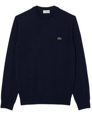 Lacoste Round-Neck Knitwear - Blue