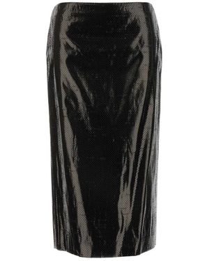 McQueen Midi Skirts - Black