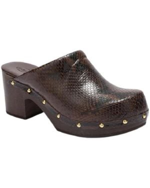 Scholl Schoenen ,Bruin ,Heeled Mule