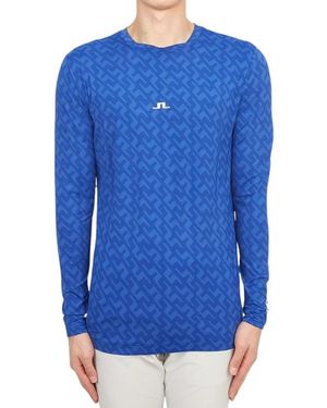 J.Lindeberg Long Sleeve Training Tops - Bleu
