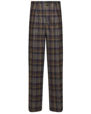 Etro Wide Broeken - Grijs