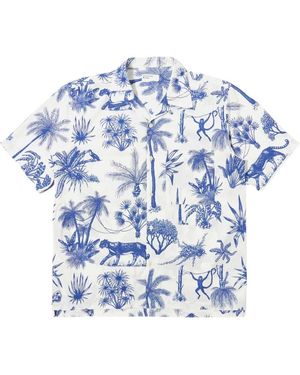 Universal Works Short Sleeve Shirts - Blue