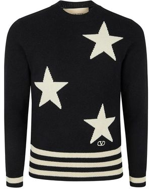 Valentino Truien & Vesten ,Zwart ,Maglia Girocollo