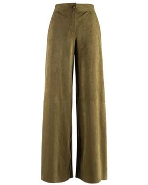 Nenette Wide Trousers - Green