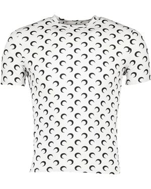 Marine Serre T-Shirts - Blanc