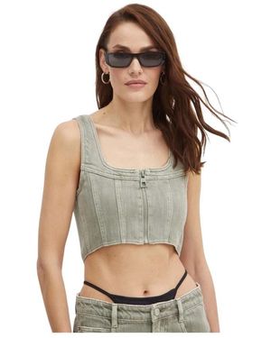 Miss Sixty Sleeveless Tops - Gris