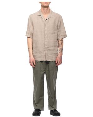 Paolo Pecora Short Sleeve Shirts - Natural