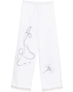 Alysi Nachtkleding ,Wit ,Pyjama Broek