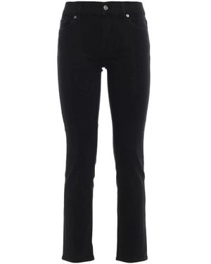 7 For All Mankind Cropped Jeans - Negro