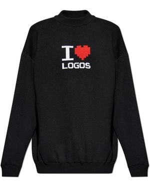 Vetements Round-Neck Knitwear - Blue