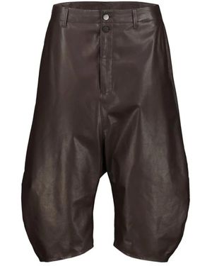 Lemaire Leather Trousers - Gris
