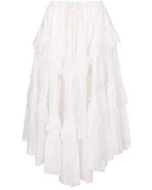Chloé Rokken ,Roze ,Midi Skirts - Wit