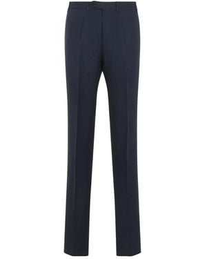 Canali Slim-Fit Trousers - Blue
