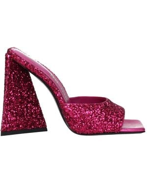 The Attico Heeled Mules - Purple