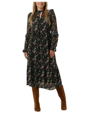 Pom Maxikleid Grau 7053 - Schwarz
