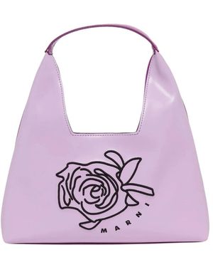 Marni Tote Bags - Purple