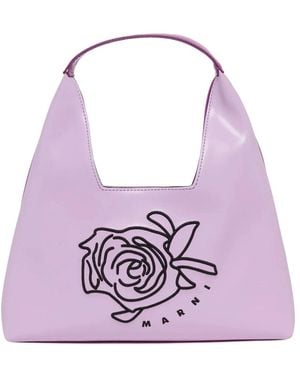 Marni Tote Bags - Purple