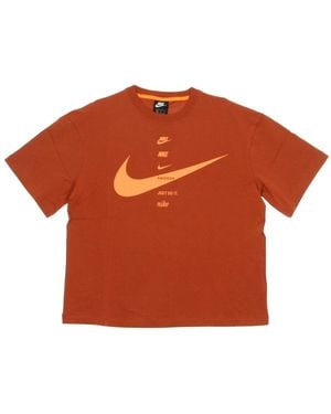 Nike Firewood Swoosh Top T-Shirt - Orange