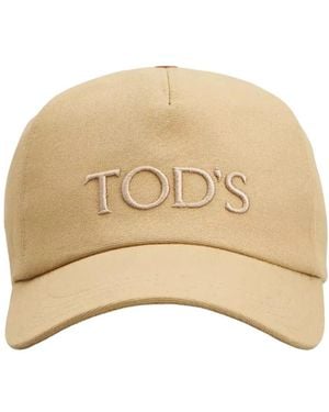 Tod's Accessoires ,Leer Timeless T Reversible Belt - Naturel