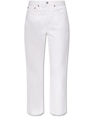 RE/DONE Straight Jeans - Blanco